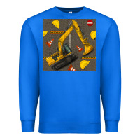 True Royal excavator seamless pattern Premium Sweatshirt - BundleAndBundleShop