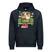 Navy christmas santa and reindeer truck Urban Hoodie - MaliasSmallBusiness