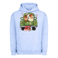 Pigment Grape Ice christmas santa and reindeer truck Urban Hoodie - MaliasSmallBusiness