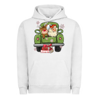 Pigment Lunar Rock christmas santa and reindeer truck Urban Hoodie - MaliasSmallBusiness