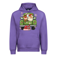 Tulip christmas santa and reindeer truck Urban Hoodie - MaliasSmallBusiness