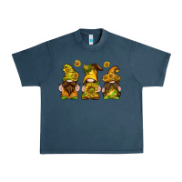 Midnight Navy sunflower gnomies Urban Heavy Tee - texasbilliewilder