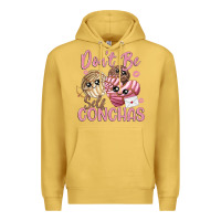 Antique Gold don't be self conchas Premium Hoodie - MaliasSmallBusiness