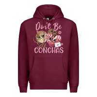 Burgundy don't be self conchas Premium Hoodie - MaliasSmallBusiness