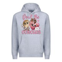 Heather Grey don't be self conchas Premium Hoodie - MaliasSmallBusiness