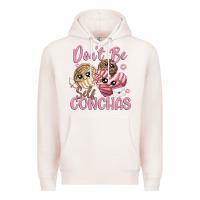 Pale Pink don't be self conchas Premium Hoodie - MaliasSmallBusiness