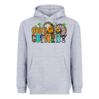 Heather Grey gods country Heavyweight Hoodie - AdoDesignShop