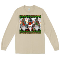 Mushroom gnomes Christmas Long Sleeve Tee - RanaPortraitStore