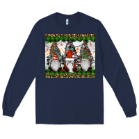 Navy gnomes Christmas Long Sleeve Tee - RanaPortraitStore