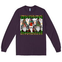 Plum gnomes Christmas Long Sleeve Tee - RanaPortraitStore