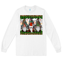 White gnomes Christmas Long Sleeve Tee - RanaPortraitStore