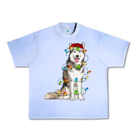 Grape Ice Husky Christmas Lights Urban Heavy Tee - RanaPortraitStore
