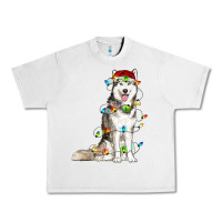 Lunar Rock Husky Christmas Lights Urban Heavy Tee - RanaPortraitStore