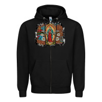 Black virgin mary Zipper Hoodie - SublimationCraftShop