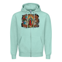 Seafoam virgin mary Zipper Hoodie - SublimationCraftShop