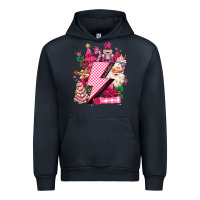 Navy pink christmas lightning bolt Urban Hoodie - MaliasSmallBusiness