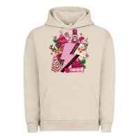 Pigment French Oak pink christmas lightning bolt Urban Hoodie - MaliasSmallBusiness