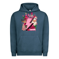 Pigment Midnight Navy pink christmas lightning bolt Urban Hoodie - MaliasSmallBusiness