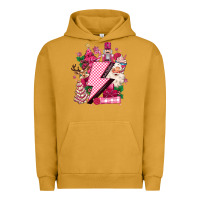 Pigment Peanut Butter pink christmas lightning bolt Urban Hoodie - MaliasSmallBusiness
