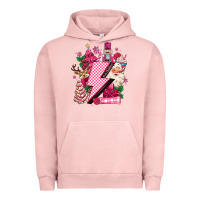 Pigment Salmon pink christmas lightning bolt Urban Hoodie - MaliasSmallBusiness