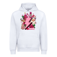 White pink christmas lightning bolt Urban Hoodie - MaliasSmallBusiness