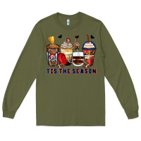 Army Green tis' the season american football coffee cups Long Sleeve Tee - Zillion Design Studio