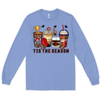 Colony Blue tis' the season american football coffee cups Long Sleeve Tee - Zillion Design Studio