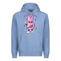 Colony Blue so peepin boujee stanley  belt bag inspired Premium Hoodie - MaliasSmallBusiness