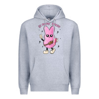 Heather Grey so peepin boujee stanley  belt bag inspired Premium Hoodie - MaliasSmallBusiness