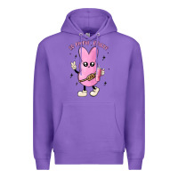Purple so peepin boujee stanley  belt bag inspired Premium Hoodie - MaliasSmallBusiness