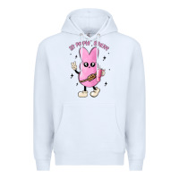 White so peepin boujee stanley  belt bag inspired Premium Hoodie - MaliasSmallBusiness