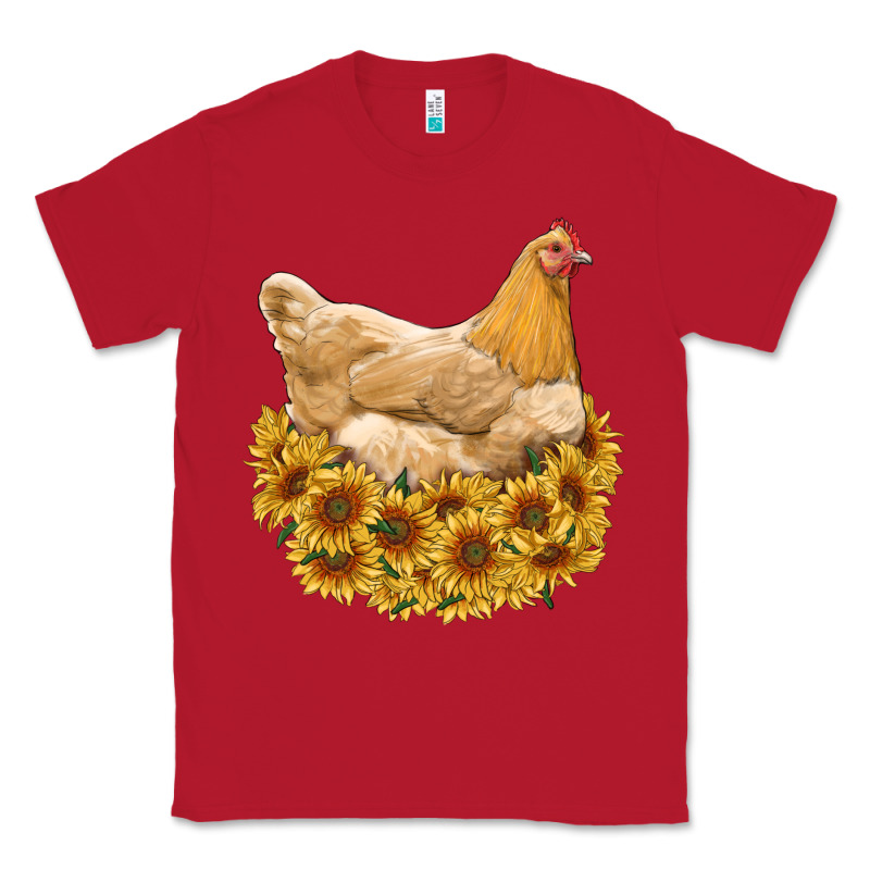 Chicken With Sunflowers Classic Tee by RanaPortraitStore | Teevron