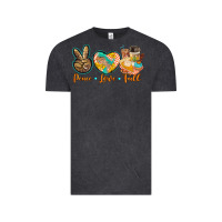Vintage Black peace love fall Vintage Tee - BarkalooDesign