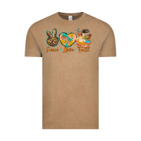Vintage Coffee peace love fall Vintage Tee - BarkalooDesign
