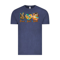 Vintage Denim peace love fall Vintage Tee - BarkalooDesign