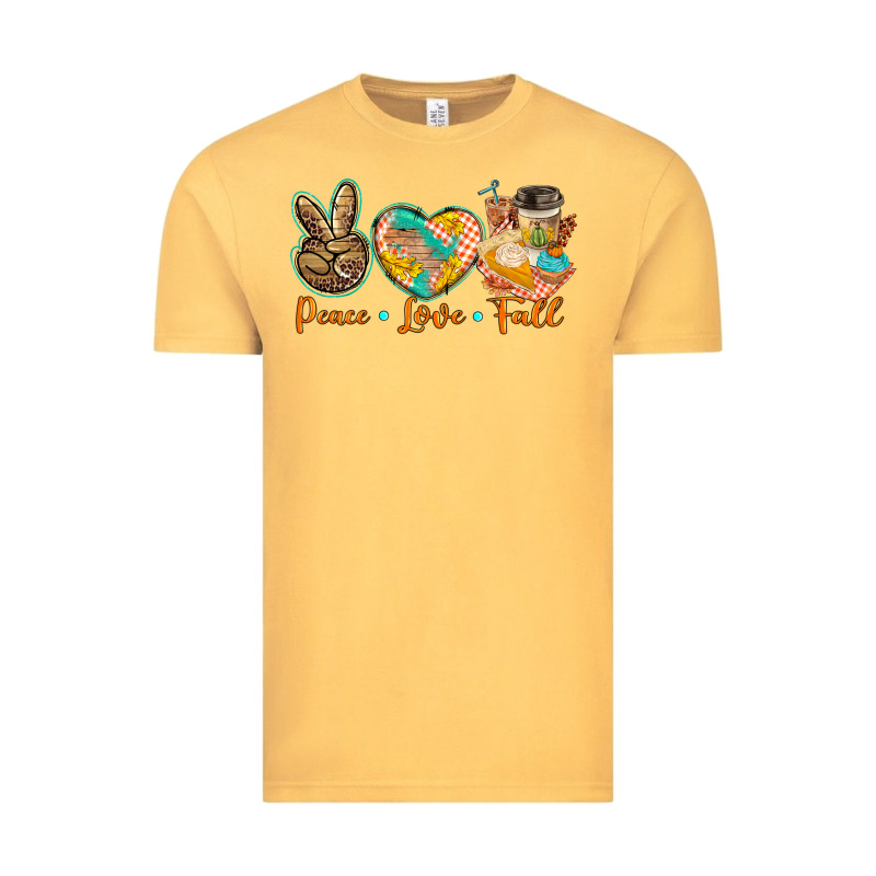 Peace Love Fall Vintage Tee by BarkalooDesign | Teevron