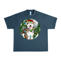 Midnight Navy husky and farm ornament Urban Heavy Tee - RanaPortraitStore
