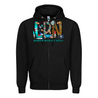 Black lpn Zipper Hoodie - CowhideDigitalArt