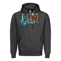 Charcoal Heather lpn Zipper Hoodie - CowhideDigitalArt