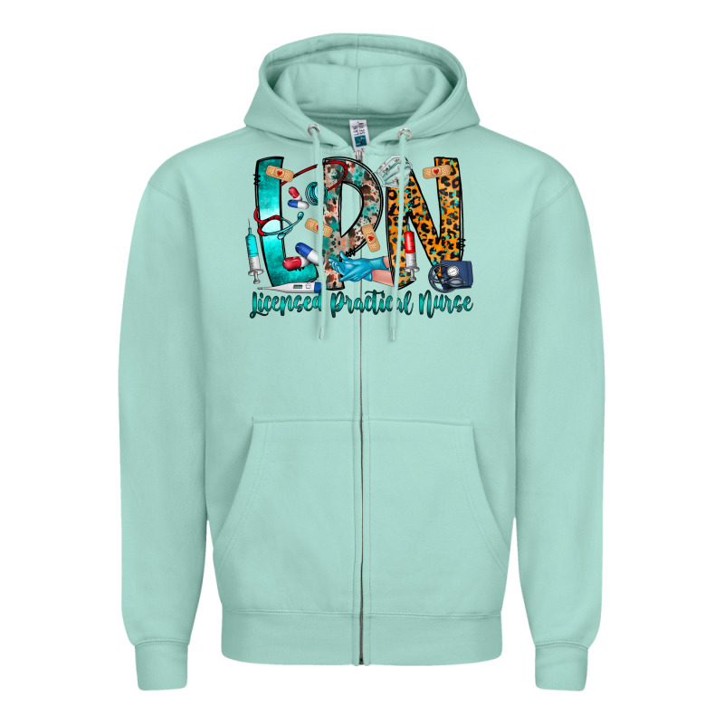 Lpn Zipper Hoodie by CowhideDigitalArt | Teevron