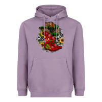 Lavender Christmas Cowboy Boots Heavyweight Hoodie - JahusDesignShop