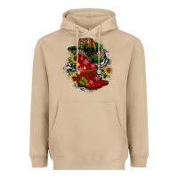Mushroom Christmas Cowboy Boots Heavyweight Hoodie - JahusDesignShop
