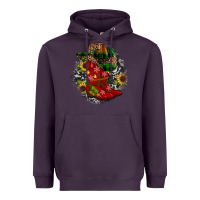 Plum Christmas Cowboy Boots Heavyweight Hoodie - JahusDesignShop