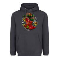 Smoke Christmas Cowboy Boots Heavyweight Hoodie - JahusDesignShop