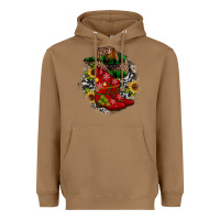 Toasted Coconut Christmas Cowboy Boots Heavyweight Hoodie - JahusDesignShop