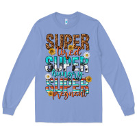 Colony Blue super tired super hungry super pregnant Long Sleeve Tee - texasbilliewilder