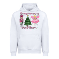 White the most wonderful time of the year Urban Hoodie - MaliasSmallBusiness