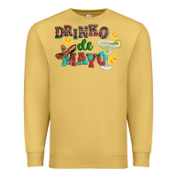 Antique Gold drinko de mayo with margarita and  sombrero Premium Sweatshirt - Artiststas