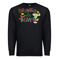 Black drinko de mayo with margarita and  sombrero Premium Sweatshirt - Artiststas