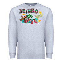 Heather Grey drinko de mayo with margarita and  sombrero Premium Sweatshirt - Artiststas